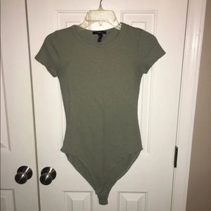 Olive green bodysuit